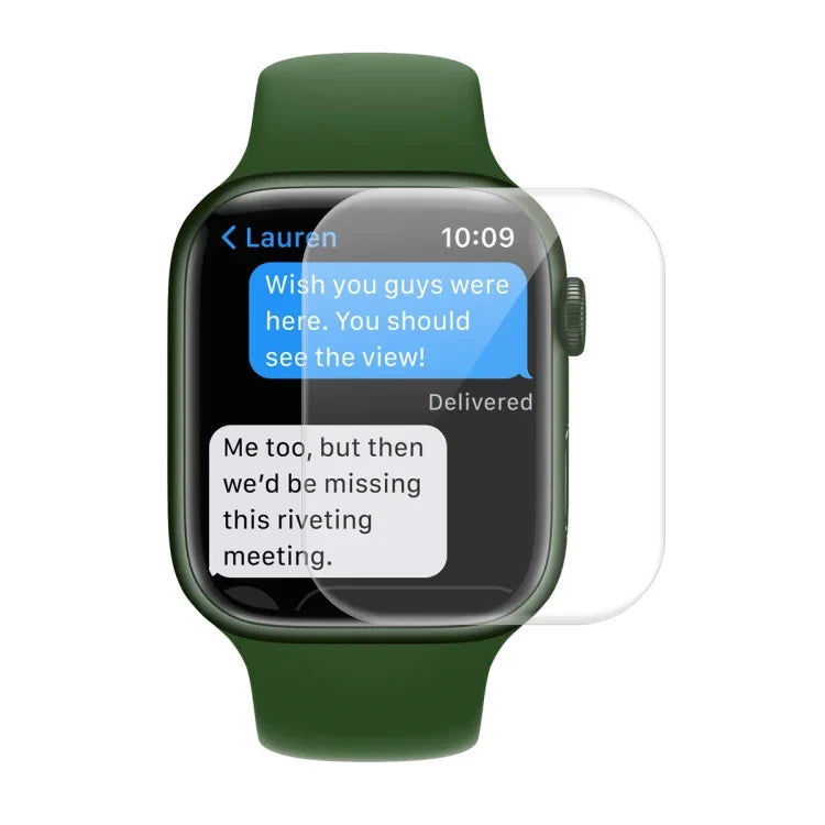 ENKAY Hat-Prince Case Friendly 3D Full Screen PET Curved Hot Bending HD Screen Protector Film For Apple Watch Series 9 / 8 / 7 41mm, 1 PC For Apple Watch Series 7 41mm, 2 PCS For Apple Watch Series 7 41mm, 5 PCS For Apple Watch Series 7 41mm