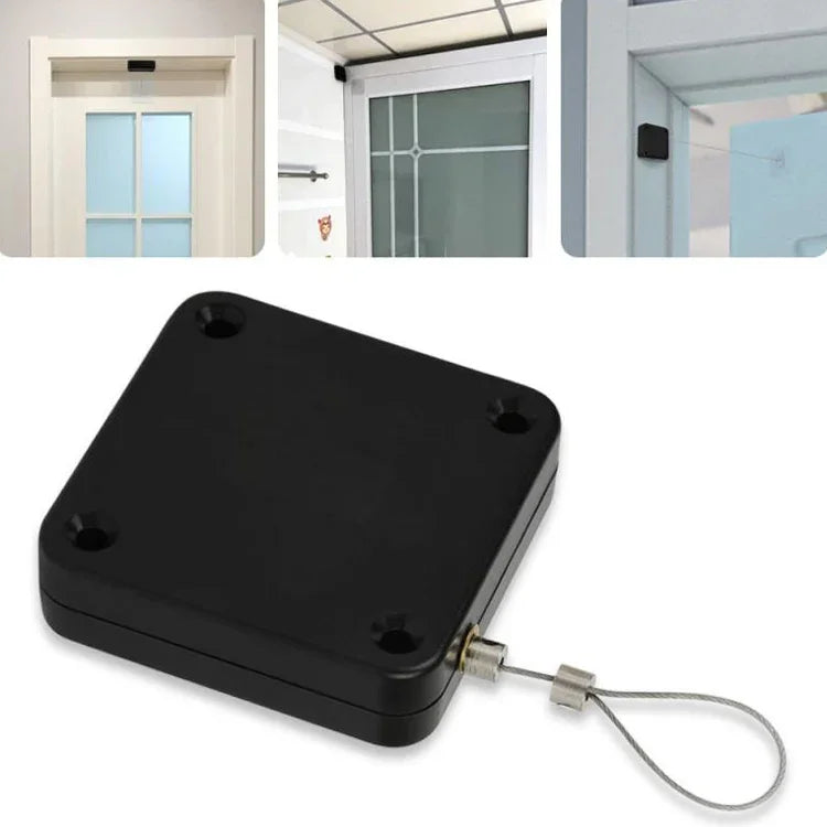 P093 Automatic Doorkeeper Telescher Door Closer Sliding Door Anti-Theft Box, Specification:, 2nd Generation Black All Glue 500g 1m, 2nd Generation White All Glue 500g 1m, 2nd Generation Black All Glue 800g 1m, 2nd Generation White All Glue 800g 1m