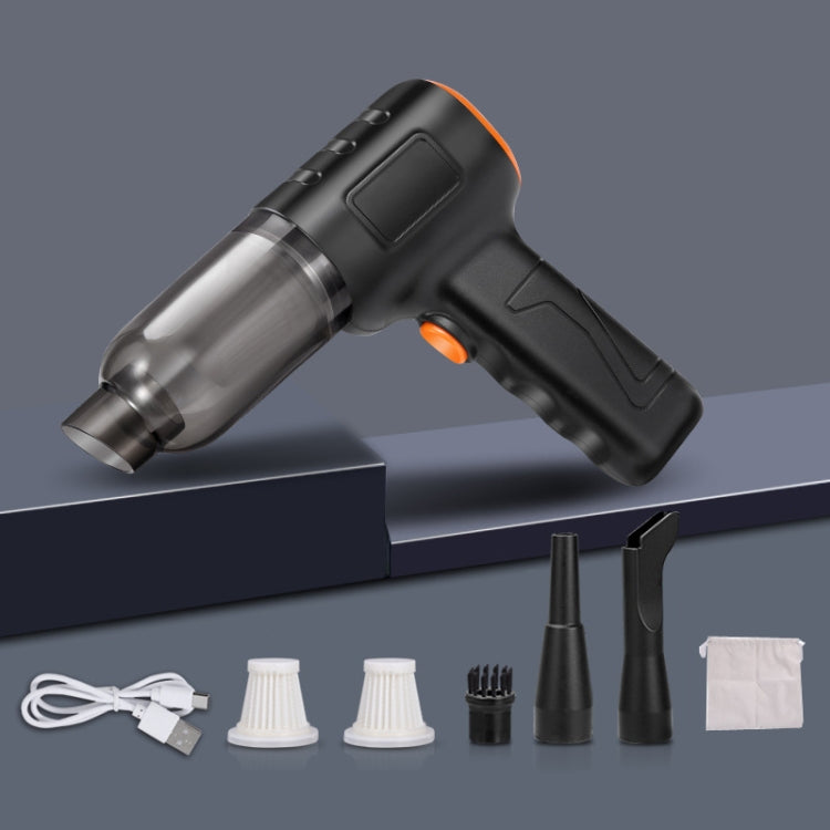 Car Vacuum Cleaner Large Suction Power Wireless Pump Inflatable Blower Handheld Small Vacuum Cleaner, Brush 200W+2 Filters+Storage Bag (Black), Brush 200W+3 Filters+Air Bag (Black), Brushless 260W+2 Filters+Storage Bag (Black)