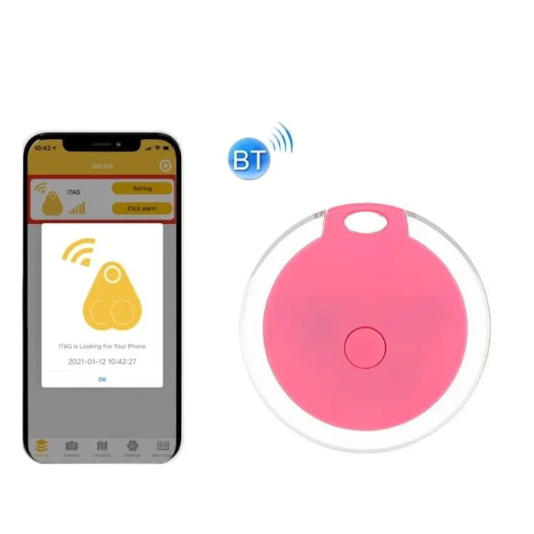 2 PCS Round Bluetooth Anti - Lost Device Mobile Phone Key Two - Way Object Finding Alarm - Trustpick