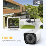 633H2 / A 1080P 3.6mm Lens CCTV DVR Surveillance System IP66 Weatherproof Indoor Security Bullet Camera with 6 LED Array, Support Night Vision - Trustpick