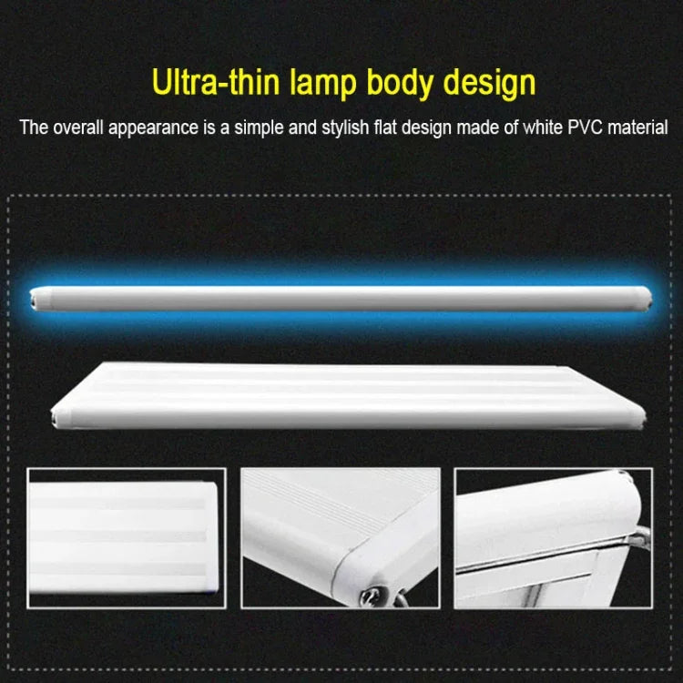 حوض سمك زجاجي XY-30K مع مصباح LED وحامل مائي، قابس أمريكي، XY-30K