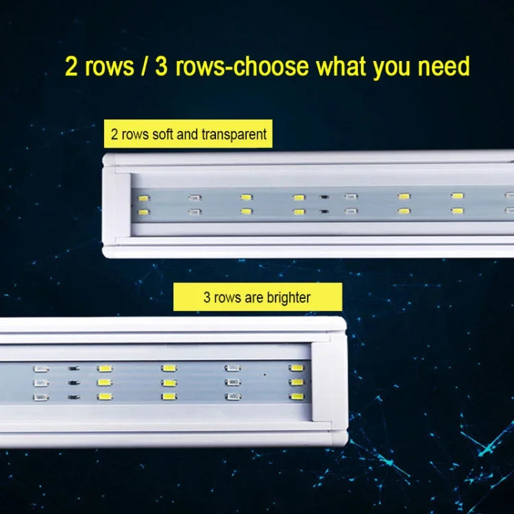 حوض سمك زجاجي XY-30K مع مصباح LED وحامل مائي، قابس أمريكي، XY-30K