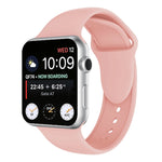 سوار ساعة سيليكون بمسامير مزدوجة لسلسلة Apple Watch 3 و2 و1 مقاس 38مم، Apple Watch مقاس 38مم