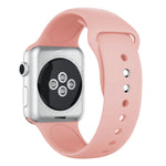 سوار ساعة سيليكون بمسامير مزدوجة لسلسلة Apple Watch 3 و2 و1 مقاس 38مم، Apple Watch مقاس 38مم