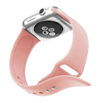 سوار ساعة سيليكون بمسامير مزدوجة لسلسلة Apple Watch 3 و2 و1 مقاس 38مم، Apple Watch مقاس 38مم