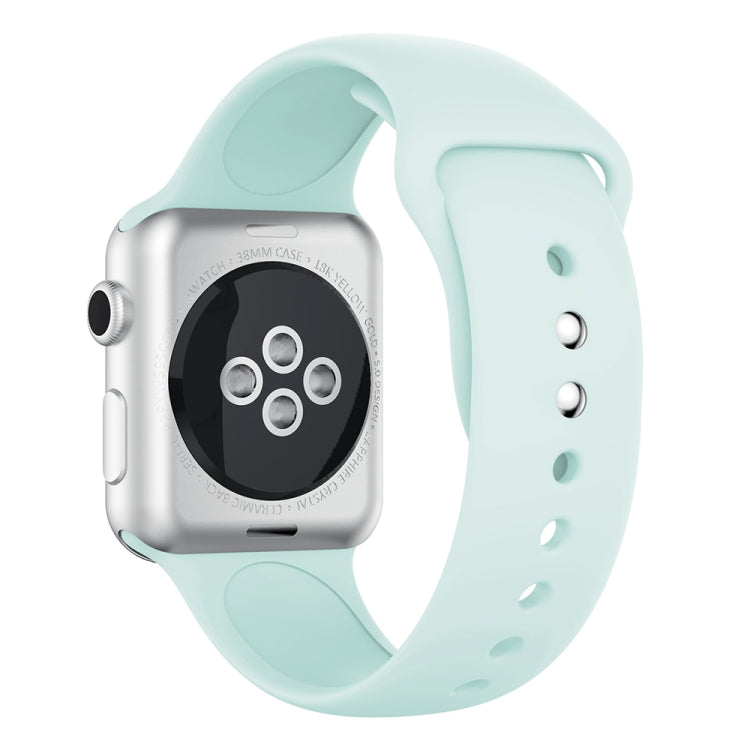سوار ساعة سيليكون بمسامير مزدوجة لسلسلة Apple Watch 3 و2 و1 مقاس 38مم، Apple Watch مقاس 38مم