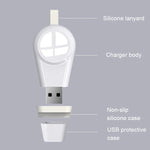 شاحن لاسلكي محمول عالمي بمعيار Qi USB مغناطيسي لساعات آبل سيريس 4 & 3 & 2 & 1