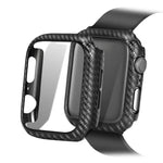 غطاء حماية بإطار من ألياف الكربون PC لسلسلة Apple Watch 6 / 5 / 4 / Watch SE مقاس 44مم، لسلسلة Apple Watch 6 / 5 / 4 / Watch SE مقاس 44مم