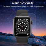 فيلم زجاجي مقسى 9H 2.5D لسلسلة Apple Watch 6 / 5 / 4 / Watch SE مقاس 44مم، لسلسلة Apple Watch 6 / 5 / 4 / Watch SE مقاس 44مم