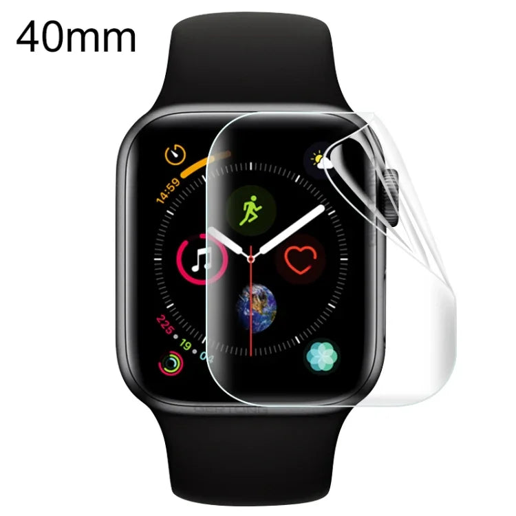 فيلم هيدروجيل ناعم كامل الغطاء للحماية الأمامية لسلسلة Apple Watch 5 و 4 مقاس 40مم، لسلسلة Apple Watch 5 و 4 مقاس 40مم (قطعة واحدة)