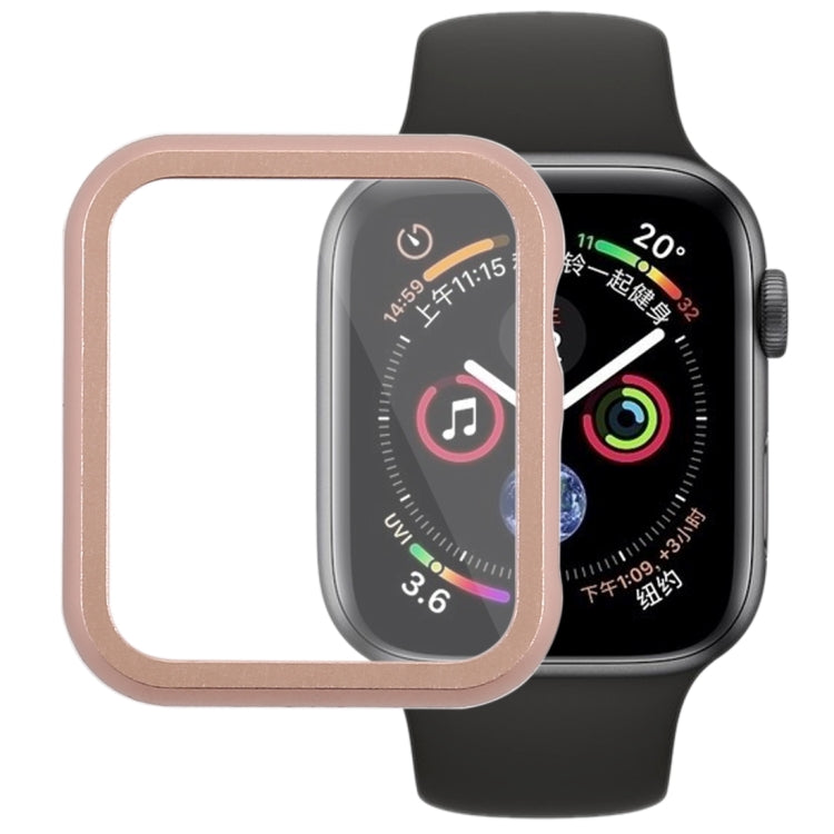 غطاء حماية بإطار أمامي معدني لسلسلة Apple Watch 6 / 5 / 4 / Watch SE مقاس 40مم، لسلسلة Apple Watch 6 / 5 / 4 / Watch SE مقاس 40مم