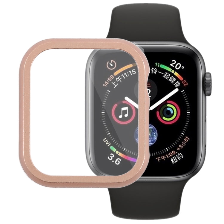 غطاء حماية بإطار أمامي معدني لسلسلة Apple Watch 6 / 5 / 4 / Watch SE مقاس 40مم، لسلسلة Apple Watch 6 / 5 / 4 / Watch SE مقاس 40مم