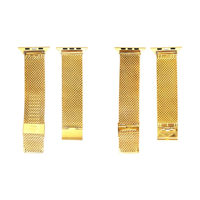 304 Stainless Steel Milanese Watch Band with Connector For Apple Watch Ultra 49mm&Watch Ultra 2 49mm / Series 10 46mm / 9&8&7 45mm / SE 3&SE 2&6&SE&5&4 44mm / 3&2&1 42mm, For Apple Watch Series  7  45mm / & 6 & SE & 5 & 4 44mm