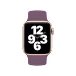 لساعة Apple Watch السلسلة 10 42مم / 9&8&7 41مم / SE 3&SE 2&6&SE&5&4 40مم / 3&2&1 38مم سوار ساعة سيليكون مرن بلون صلب، الحجم:M 143مم