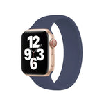 لساعة Apple Watch السلسلة 10 42مم / 9&8&7 41مم / SE 3&SE 2&6&SE&5&4 40مم / 3&2&1 38مم سوار ساعة سيليكون مرن بلون صلب، الحجم:M 143مم