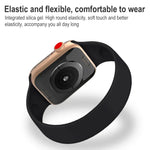لساعة Apple Watch Ultra 49مم وWatch Ultra 2 49مم / السلسلة 10 46مم / 9&8&7 45مم / SE 3&SE 2&6&SE&5&4 44مم / 3&2&1 42مم سوار ساعة سيليكون مرن بلون صلب، الحجم:M 143مم