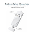 شاحن لاسلكي مغناطيسي سريع U8S USB / Type-C لساعات سامسونج 3 / 4، 4 كلاسيك، أكتيف 1 / 2