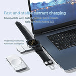 شاحن لاسلكي مغناطيسي سريع U8S USB / Type-C لساعات سامسونج 3 / 4، 4 كلاسيك، أكتيف 1 / 2