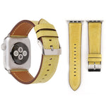 سوار ساعة من الجلد الطبيعي بأسلوب جديد لساعات آبل سيريس 10 مقاس 42mm / 9 و8 و7 مقاس 41mm / SE 3 وSE 2 و6 وSE و5 و4 مقاس 40mm / 3 و2 و1 مقاس 38mm، 38mm