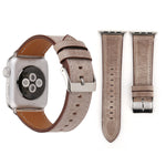 سوار ساعة من الجلد الطبيعي بأسلوب جديد لساعات آبل سيريس 10 مقاس 42mm / 9 و8 و7 مقاس 41mm / SE 3 وSE 2 و6 وSE و5 و4 مقاس 40mm / 3 و2 و1 مقاس 38mm، 38mm