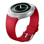 لساعة Samsung Gear S2 Sport / Gear S2 سوار ساعة سيليكون بلون صلب