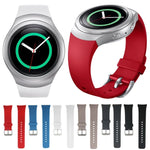 لساعة Samsung Gear S2 Sport / Gear S2 سوار ساعة سيليكون بلون صلب