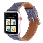 لساعة Apple Watch السلسلة 10 42مم / 9&8&7 41مم / SE 3&SE 2&6&SE&5&4 40مم / 3&2&1 38مم سوار ساعة من الجلد الطبيعي بنمط راعي البقر بسيط وأنيق، 38مم