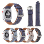 لساعة Apple Watch السلسلة 10 42مم / 9&8&7 41مم / SE 3&SE 2&6&SE&5&4 40مم / 3&2&1 38مم سوار ساعة من الجلد الطبيعي بنمط راعي البقر بسيط وأنيق، 38مم