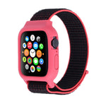 لساعة Apple Watch Ultra 49مم وWatch Ultra 2 49مم / السلسلة 10 46مم / 9 و8 و7 45مم / SE 3 وSE 2 و6 وSE و5 و4 44مم / 3 و2 و1 42مم سوار ساعة نايلون مع مشبك هوك ولووب، لساعات Apple Watch Ultra 49مم / السلسلة 8 و7 45مم / SE 2 و6 وSE و5 و4 44مم / 3 و2 و1 42مم