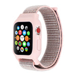 لساعة Apple Watch Ultra 49مم وWatch Ultra 2 49مم / السلسلة 10 46مم / 9 و8 و7 45مم / SE 3 وSE 2 و6 وSE و5 و4 44مم / 3 و2 و1 42مم سوار ساعة نايلون مع مشبك هوك ولووب، لساعات Apple Watch Ultra 49مم / السلسلة 8 و7 45مم / SE 2 و6 وSE و5 و4 44مم / 3 و2 و1 42مم