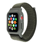 لساعة Apple Watch Ultra 49مم وWatch Ultra 2 49مم / السلسلة 10 46مم / 9 و8 و7 45مم / SE 3 وSE 2 و6 وSE و5 و4 44مم / 3 و2 و1 42مم سوار ساعة نايلون مع مشبك هوك ولووب، لساعات Apple Watch Ultra 49مم / السلسلة 8 و7 45مم / SE 2 و6 وSE و5 و4 44مم / 3 و2 و1 42مم