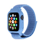 لساعة Apple Watch Ultra 49مم وWatch Ultra 2 49مم / السلسلة 10 46مم / 9 و8 و7 45مم / SE 3 وSE 2 و6 وSE و5 و4 44مم / 3 و2 و1 42مم سوار ساعة نايلون مع مشبك هوك ولووب، لساعات Apple Watch Ultra 49مم / السلسلة 8 و7 45مم / SE 2 و6 وSE و5 و4 44مم / 3 و2 و1 42مم
