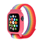 لساعة Apple Watch Ultra 49مم وWatch Ultra 2 49مم / السلسلة 10 46مم / 9 و8 و7 45مم / SE 3 وSE 2 و6 وSE و5 و4 44مم / 3 و2 و1 42مم سوار ساعة نايلون مع مشبك هوك ولووب، لساعات Apple Watch Ultra 49مم / السلسلة 8 و7 45مم / SE 2 و6 وSE و5 و4 44مم / 3 و2 و1 42مم