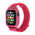 لساعة Apple Watch Ultra 49مم وWatch Ultra 2 49مم / السلسلة 10 46مم / 9 و8 و7 45مم / SE 3 وSE 2 و6 وSE و5 و4 44مم / 3 و2 و1 42مم سوار ساعة نايلون مع مشبك هوك ولووب، لساعات Apple Watch Ultra 49مم / السلسلة 8 و7 45مم / SE 2 و6 وSE و5 و4 44مم / 3 و2 و1 42مم