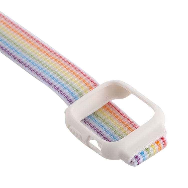 لساعة Apple Watch Ultra 49مم وWatch Ultra 2 49مم / السلسلة 10 46مم / 9 و8 و7 45مم / SE 3 وSE 2 و6 وSE و5 و4 44مم / 3 و2 و1 42مم سوار ساعة نايلون مع مشبك هوك ولووب، لساعات Apple Watch Ultra 49مم / السلسلة 8 و7 45مم / SE 2 و6 وSE و5 و4 44مم / 3 و2 و1 42مم