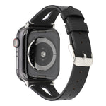 سوار ساعة بسيط من الجلد على شكل حرف V لـ Apple Watch Ultra 49مم و Watch Ultra 2 49مم / السلسلة 10 46مم / 9 و 8 و 7 45مم / SE 3 و SE 2 و 6 و SE و 5 و 4 44مم / 3 و 2 و 1 42مم