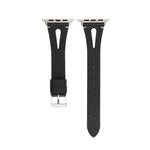 سوار ساعة بسيط من الجلد على شكل حرف V لـ Apple Watch Ultra 49مم و Watch Ultra 2 49مم / السلسلة 10 46مم / 9 و 8 و 7 45مم / SE 3 و SE 2 و 6 و SE و 5 و 4 44مم / 3 و 2 و 1 42مم