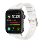 سوار ساعة بسيط من الجلد على شكل حرف V لـ Apple Watch Ultra 49مم و Watch Ultra 2 49مم / السلسلة 10 46مم / 9 و 8 و 7 45مم / SE 3 و SE 2 و 6 و SE و 5 و 4 44مم / 3 و 2 و 1 42مم