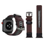سوار ساعة نايلون بأسلوب جيب مع مشبك من الفولاذ المقاوم للصدأ لسلسلة Apple Watch 3 & 2 & 1 42مم، 42مم