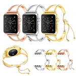 سوار ساعة يد معدني بشكل حرف V مع إبزيم من الفولاذ المقاوم للصدأ لساعات Apple Watch Ultra 49مم وWatch Ultra 2 49مم / السلسلة 10 46مم / 9 و8 و7 45مم / SE 3 وSE 2 و6 وSE و5 و4 44مم / 3 و2 و1 42مم، 7 45مم / 6 وSE و5 و4 44مم / 3 و2 و1 42مم