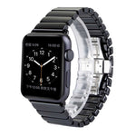 سوار ساعة سيراميك دقيق للمعصم لـ Apple Watch Ultra 49مم و Watch Ultra 2 49مم / سلسلة 10 مقاس 46مم / 9 و 8 و 7 مقاس 45مم / SE 3 و SE 2 و 6 و SE و 5 و 4 مقاس 44مم / 3 و 2 و 1 مقاس 42مم، مقاس 42مم