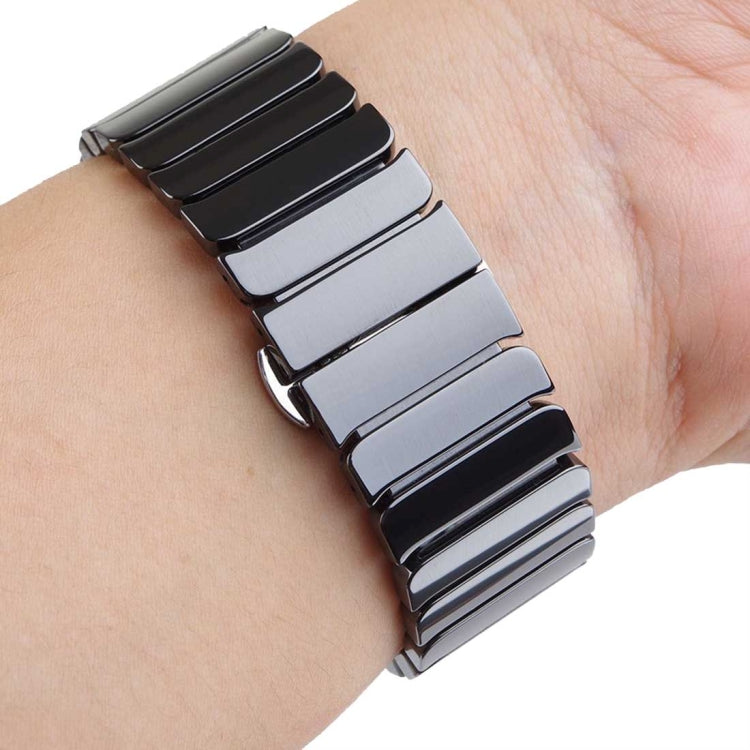 سوار ساعة سيراميك دقيق للمعصم لـ Apple Watch Ultra 49مم و Watch Ultra 2 49مم / سلسلة 10 مقاس 46مم / 9 و 8 و 7 مقاس 45مم / SE 3 و SE 2 و 6 و SE و 5 و 4 مقاس 44مم / 3 و 2 و 1 مقاس 42مم، مقاس 42مم