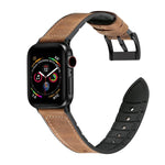 سوار ساعة بنقشة جلد الحصان المجنون من TPU لساعات Apple Watch Series 3 & 2 & 1 مقاس 42مم، 42مم