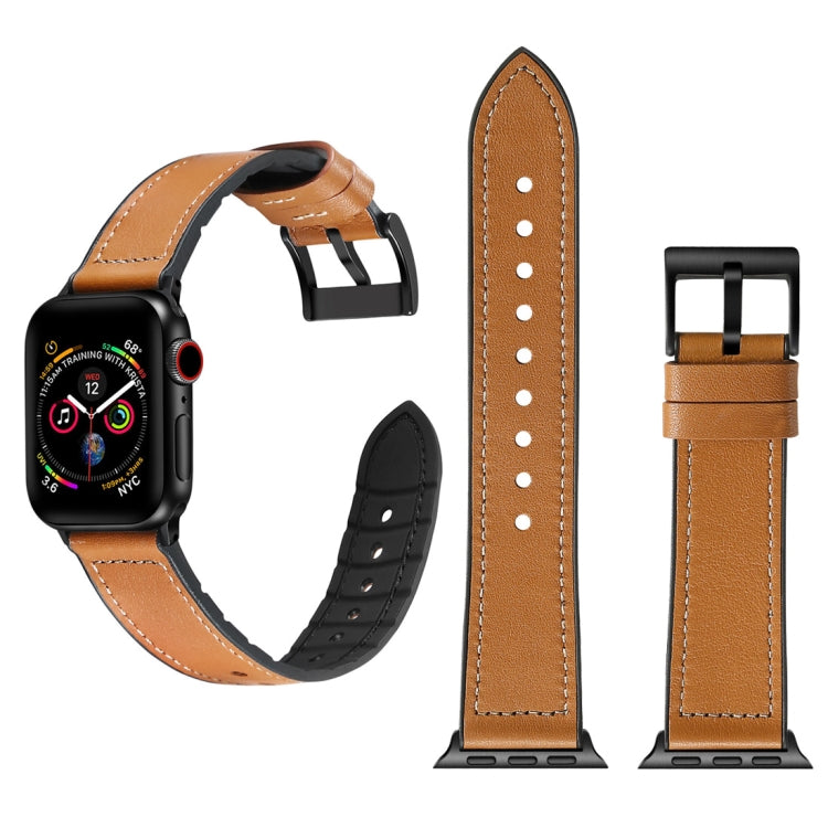 سوار ساعة بلون صلب من TPU مع فولاذ مقاوم للصدأ لساعات Apple Watch Series 10 مقاس 42مم / 9&8&7 مقاس 41مم / SE 3&SE 2&6&SE&5&4 مقاس 40مم / 3&2&1 مقاس 38مم، 40مم