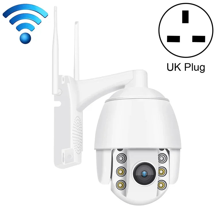 كاميرا ذكية مقاومة للماء IP66 QX2 1080P HD بانورامية 360 درجة WiFi ملونة ليلاً ونهاراً، تدعم كشف الحركة / الصوت ثنائي الاتجاه / بطاقة TF، قابس الولايات المتحدة، نسخة WiFi