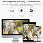 كاميرا ذكية مقاومة للماء IP66 QX2 1080P HD بانورامية 360 درجة WiFi ملونة ليلاً ونهاراً، تدعم كشف الحركة / الصوت ثنائي الاتجاه / بطاقة TF، قابس الولايات المتحدة، نسخة WiFi