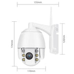 كاميرا ذكية مقاومة للماء IP66 QX2 1080P HD بانورامية 360 درجة WiFi ملونة ليلاً ونهاراً، تدعم كشف الحركة / الصوت ثنائي الاتجاه / بطاقة TF، قابس الولايات المتحدة، نسخة WiFi
