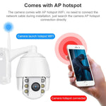 كاميرا ذكية مقاومة للماء IP66 QX2 1080P HD بانورامية 360 درجة WiFi ملونة ليلاً ونهاراً، تدعم كشف الحركة / الصوت ثنائي الاتجاه / بطاقة TF، قابس الولايات المتحدة، نسخة WiFi