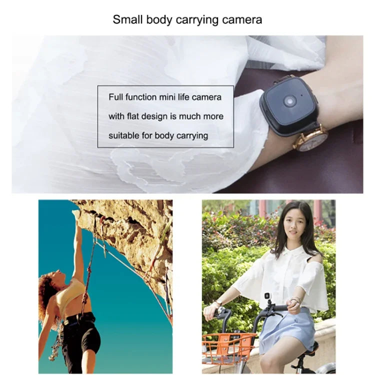 كاميرا مراقبة ذكية لاسلكية قابلة للارتداء CAMSOY C9 HD بدقة 1280 × 720 بكسل بزاوية واسعة 70 درجة، تدعم الرؤية بالأشعة تحت الحمراء، إنذار كشف الحركة، التسجيل المتكرر، والتقاط مؤقت، C9